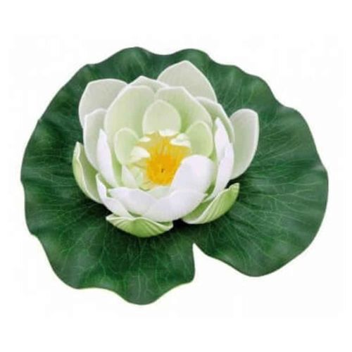 Décoration De Bassin - Nénuphar Pondolily - Blanc - Pontec - Résistant Au Temps Et À La Lumière Du Soleil