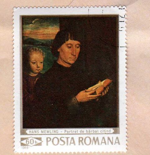 Timbre Posta Romana Roumanie Hans Memling 1969 Oblitéré