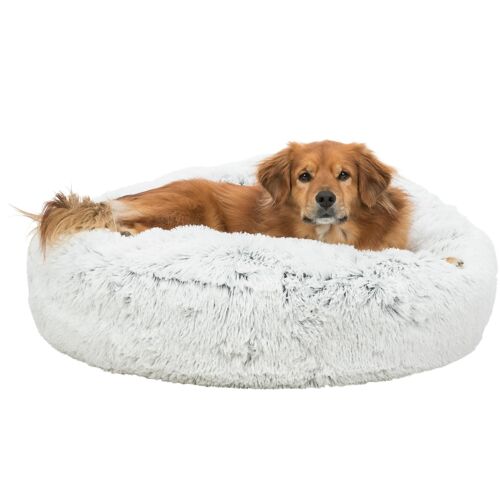 Coussin Harvey Rond D80cm Blanc Et Noir