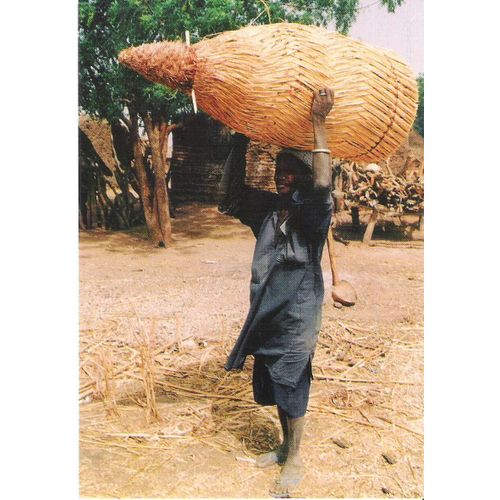 Cpa Ruche Bambara (Mali) Ruches Du Monde Collection Maurice Rossetti