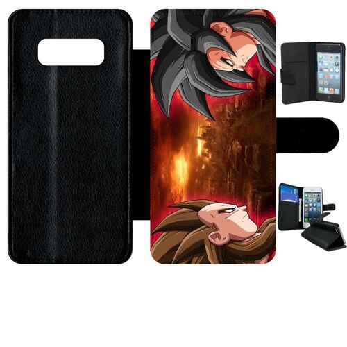 Etui À Rabat Pour Galaxy Note 8.0 - San Guko Vs Vegeta - Simili-Cuir - Noir