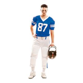 Déguisement Joueur De Football Américain Bleu Pour Homme