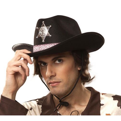 Chapeau De Cowboy Pour Adultes Noir
