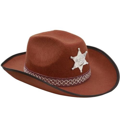 Chapeau De Cowboy Brun Pour Adultes