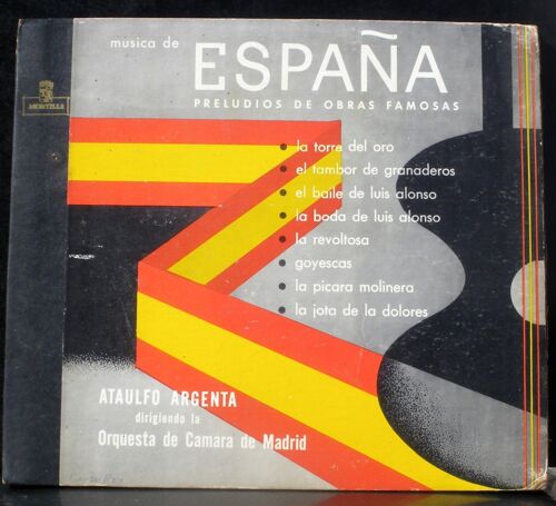 Espana Preludios De Obras Famosas : Tomas Breton, Jeronimo Jimenez, Granados, Pablo Luna Carné... Ataulfo Argenta Orquestra De Camara De Madrid