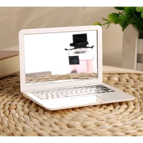 Mini Miroir De Poche Pliable Pour Ordinateur Portable,Forme Créative,Portable,Compact,Maquillage,Cosmétique,Beauté,Offre Spéciale,1 Pièce.White 