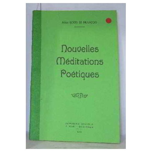 Nouvelles Méditations Poétiques