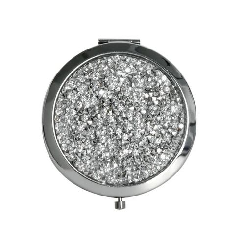 Mini Miroir De Maquillage Brillant,Miroir De Poche.Ivoire. 