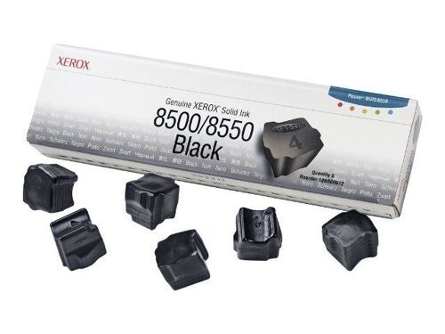 Xerox Genuine Xerox - 6 - noir - encres solides - pour Phaser 8500DN, 8500N, 8550DP, 8550DT, 8550DX