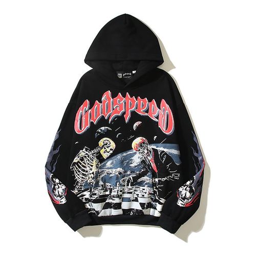 Godspeed Hoodies Men Pullover Streetwear Men's Hoodie 2 Colors Noir,Xxl