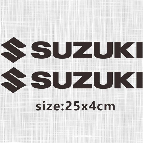 Autocollant De Moto Suzuki,Logo Emblème De Réservoir.Black Big.