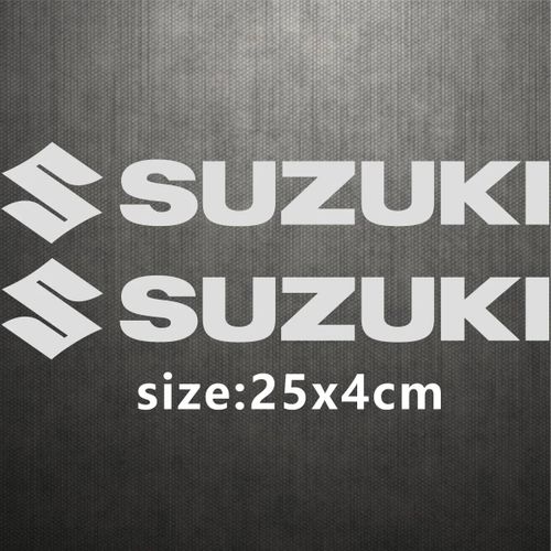 Autocollant De Moto Suzuki,Logo Emblème De Réservoir.Silver Big.