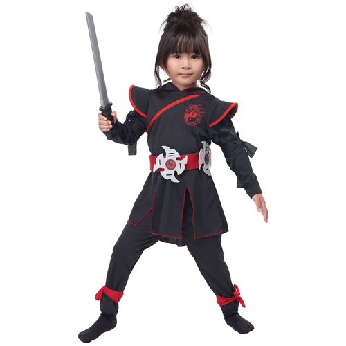 Déguisement Ninja Fille - Taille: M 3 - 4 Ans (101cm)