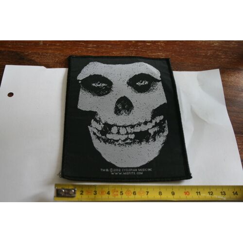 Punk : The Misfits Écusson Patch Tête De Mort 10 X 10 Cms De 2002 Import Uk