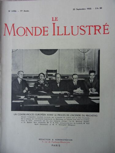Le Monde Illustre N°3953 Du 23 09 1933
