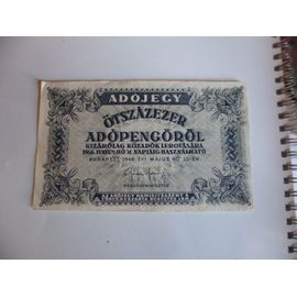 Hongrie 500 000 Pengo 1946