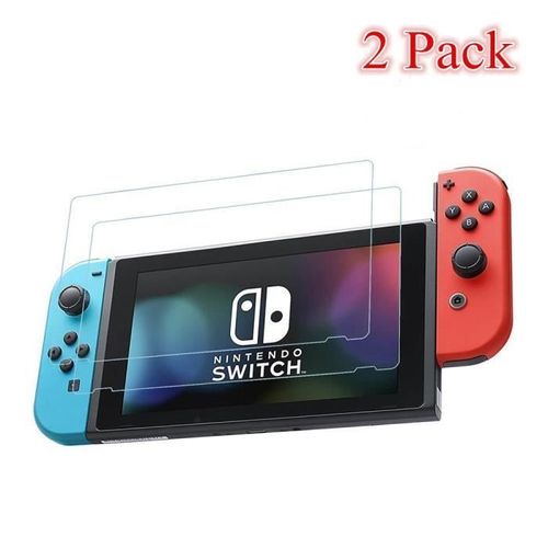 Protection écran Nintendo Switch Verre Trempé Film Vitre Tactile Ultra Transparent Résistant aux Rayure Easy-Install pour Nintendo S SCB13