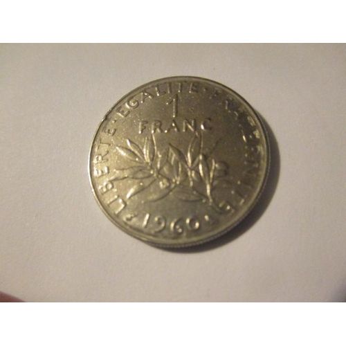 Pièce De 1 Franc Type Semeuse . France 1960.