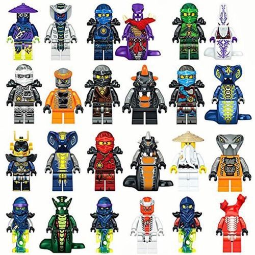 Lot 24 Figurines Ninjago Ninja Hero Personnages SCB37