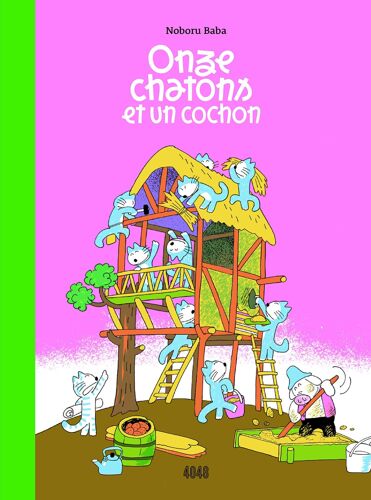 Onze Chatons Et Un Cochon