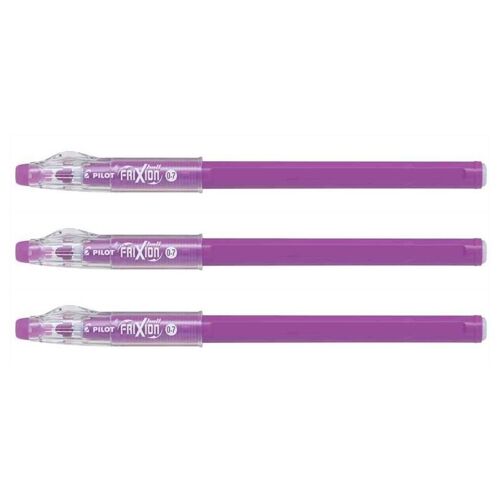 Pilot Lot De 3 Stylos Roller Frixion Ball Sticks 07, Mauve