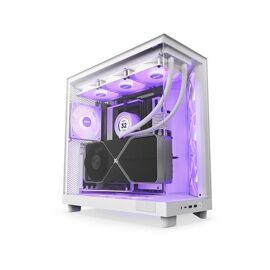 NZXT Nzxt H6 Air Flow H6 Flow RGB - Boîtier moyen tour - Blanc - RGB - Verre Trempé