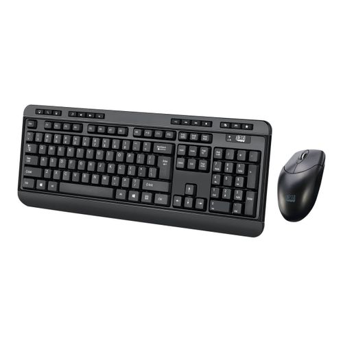 Adesso EasyTouch WKB-1320CB Antimicrobial - Ensemble clavier et souris - sans fil - 2.4 GHz - Français