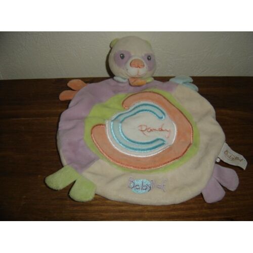 Doudou Plat Ours Panda Baby Nat Pandy