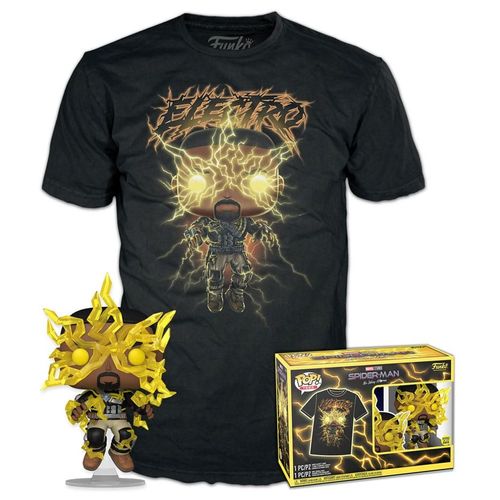 Figurine Funko Pop - Spider-Man: No Way Home N°1164 - Electro (Glow In The Dark) - T-Shirt