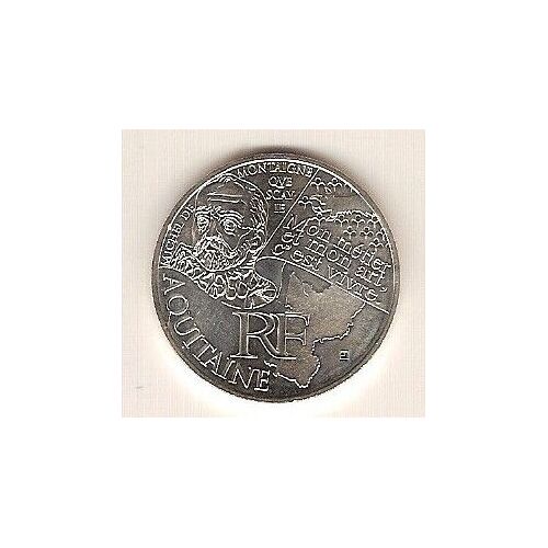 10 Euros En Argent Aquitaine 2012