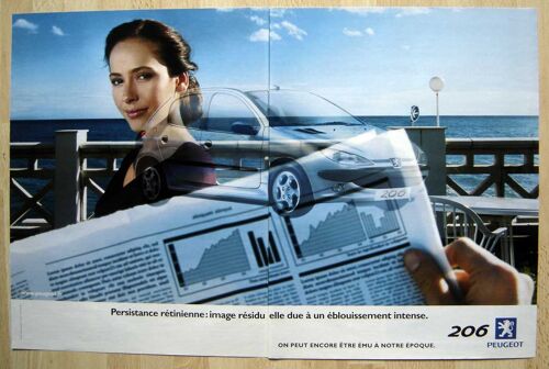 Publicité Papier - Voiture Peugeot 206 De 2001