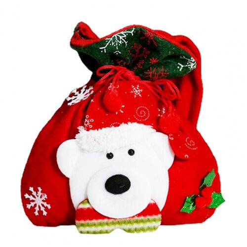 Sac à bonbons de noël pour enfants, décoration longue durée, cadeau de noël accrocheur
