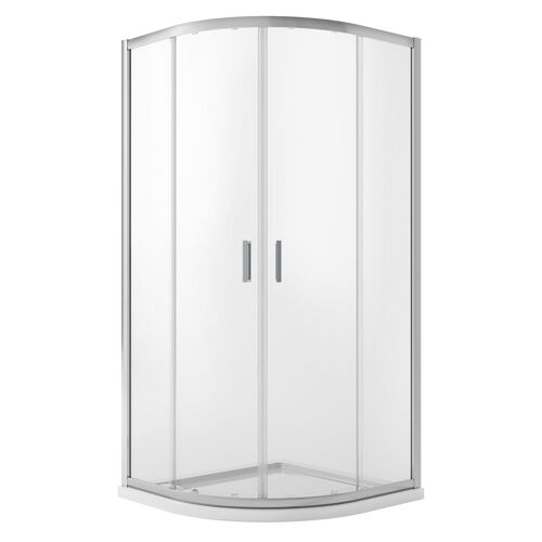 Cabine Paroi Douche Demi-Circulaire 80x80 H185 Transparent 6mm mod. Ready