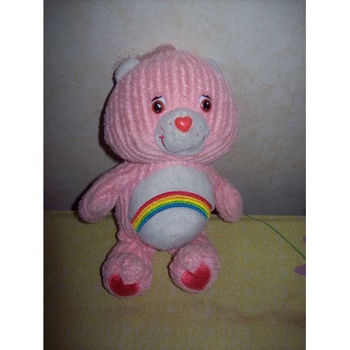 Peluch Bisounours Rose Arc En Ciel