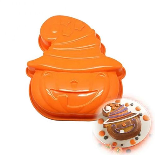 Grande Citrouille Silicone Moule À Gâteau Pudding Effrayant Halloween Fête Décoration De Gâteau De Moule De Cuisine De Casserole De Plateau De Cuisson Outils