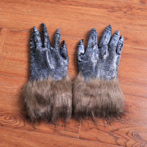 Gants D'halloween Loups-Garous À Griffes | 1 Paire, Gants De Simulation De La Bête, Gants À Griffes De Loup, Gants Pour Halloween Festival, Accessoire Pour Déguisement