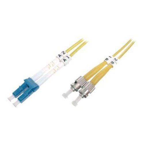 DIGITUS - Cordon de raccordement - mode unique ST (M) pour mode unique LC (M) - 2 m - fibre optique - 9 / 125 micromètres - démarré, sans halogène