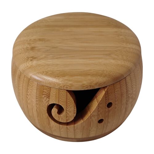 Filles De Rangement En Bois Respectueux De L'environnement Avec Couvercle, Bol De Rangement En Laine Au Crochet, Fournitures De Couture Faites À La Main, Nouveau