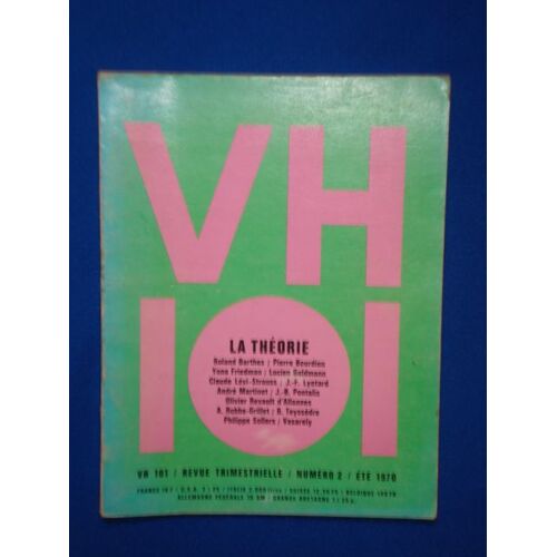 Vh 101, Revue Trimestrielle.  N° 2