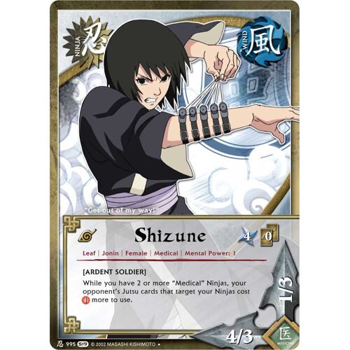 Ni 995 Shizune Carte Naruto Shippuden Us