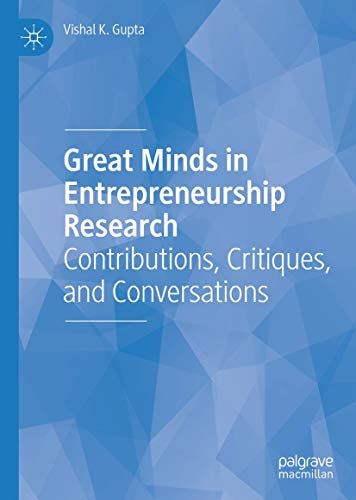 Great Minds In Entrepreneurship Research