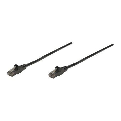 Intellinet Network Patch Cable, Cat6, 10m, Black, CCA, U/UTP, PVC, RJ45, Gold Plated Contacts, Snagless, Booted, Lifetime Warranty, Polybag - Cordon de raccordement - RJ-45 (M) pour RJ-45 (M) - 10 m - UTP - CAT 6 - moulé, sans crochet - noir