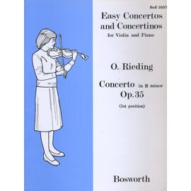 Easy Concertos And Concertinos For Violin And Piano In B Min Op 35 1st Position