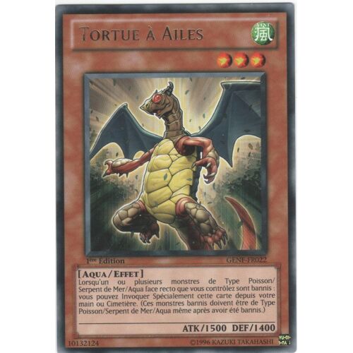 Carte Yu-Gi-Oh! "Tortue À Ailes" Rare Genf-Fr022