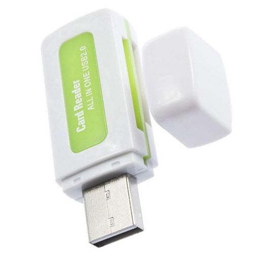 Lecteur de carte mémoire 4 en 1 : SD Micro SD Memory stick TF - Vert