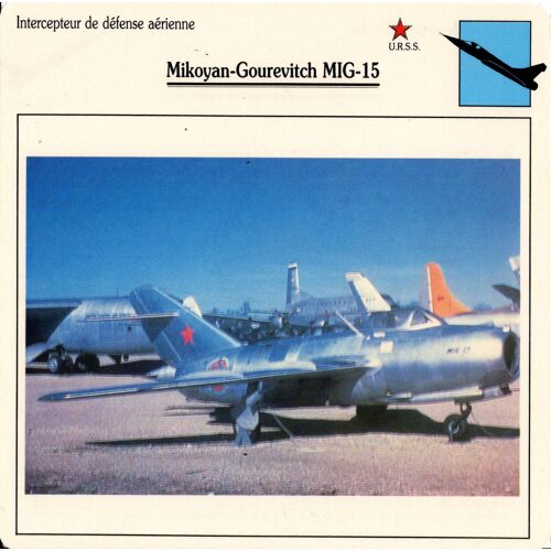 Fiche Avion Mikoyan-Gourevitch Mig-15