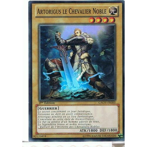 Artorigus Le Chevalier Noble (Noble Knight Artorigus) - Yu-Gi-Oh! - Gaov-Fr000 - Sr