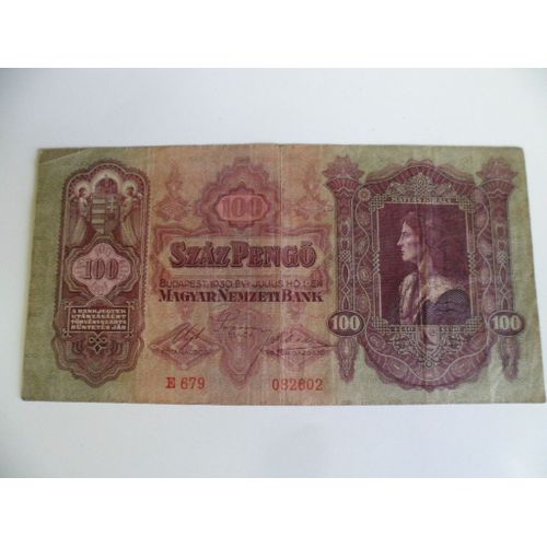 Hongrie 100 Pengo 1930