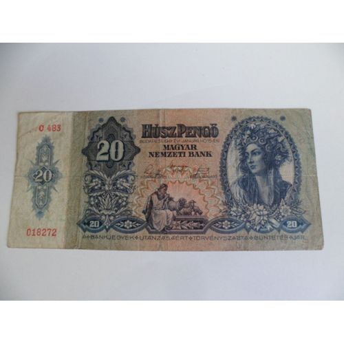 Hongrie 20 Pengo 1941