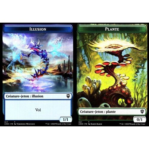 Token - Illusion / Plante - Mtg - Deck Commander Légendes - Recto/Verso - 17 - 21
